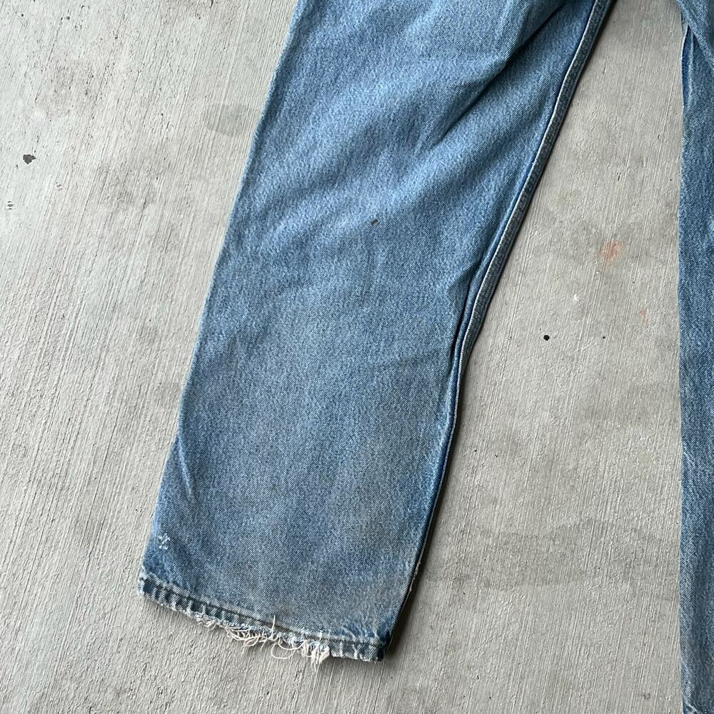 Carhartt denim blue jean double knee work wear carpenter pants - Picture 10 of 13